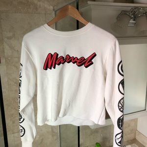 Marvel cropped long sleeve